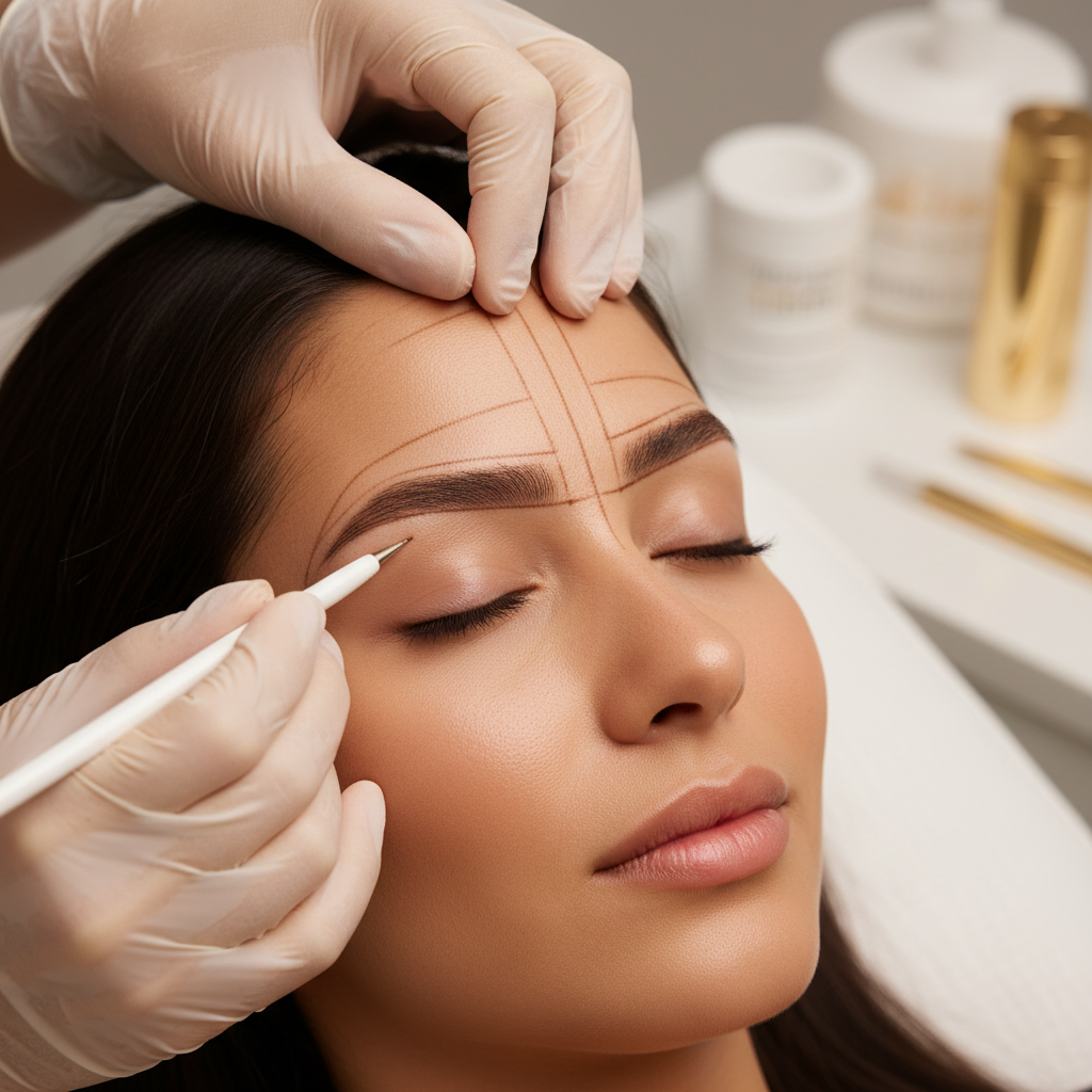 Brow Mapping & Facial Symmetry for Natural PMU